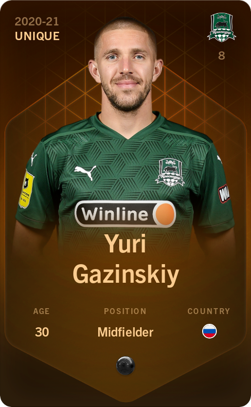 Sorare - Sorare Official - Yuri Gazinskiy 2020-21 • Unique - NFT # 84926309975661384401052232173867353219428566533968782437958564849078766197571