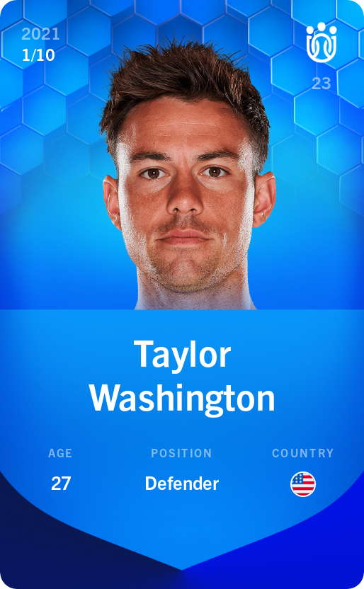 Sorare - Sorare Official - Taylor Washington 2021-22 • Super Rare 1/10 - NFT # 43514243846953461292604968356865708492838876385034233298811888776576347859669