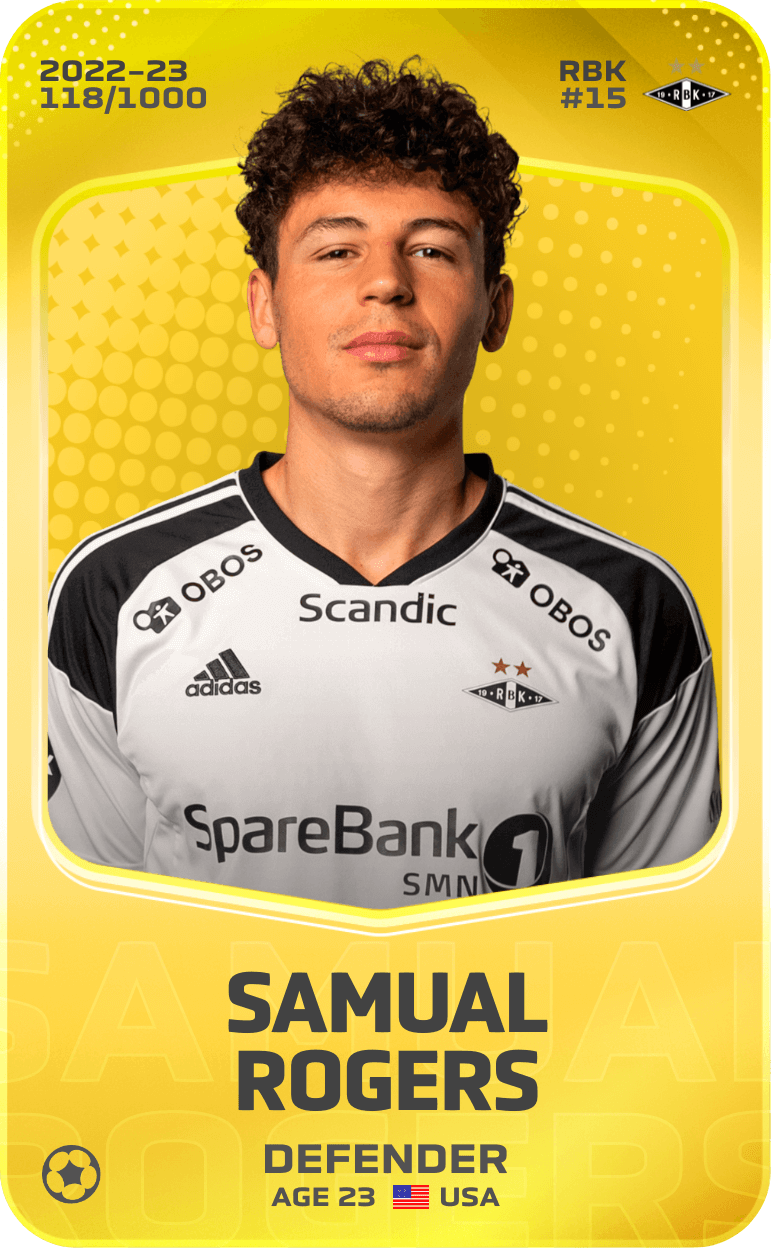 Samual Rogers 2022-23 • Limited 118/1000