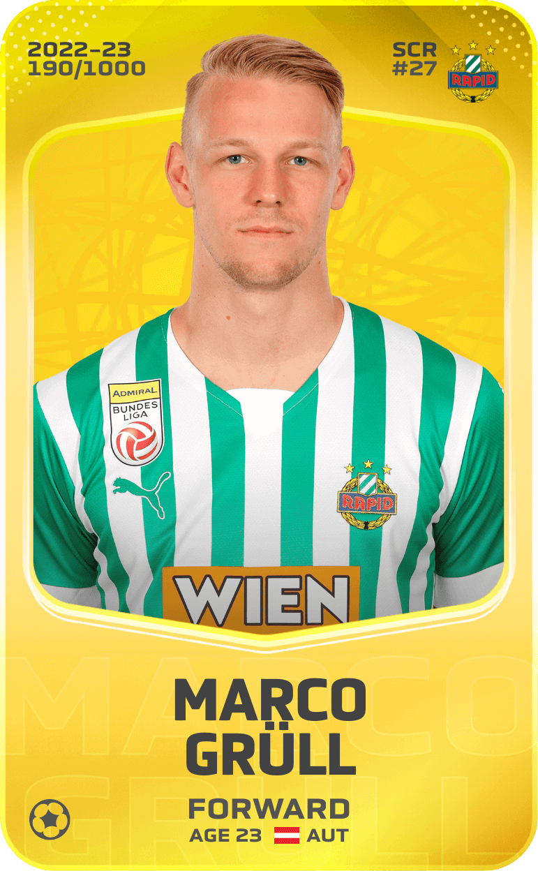 Marco Grüll 2022-23 • Limited 190/1000