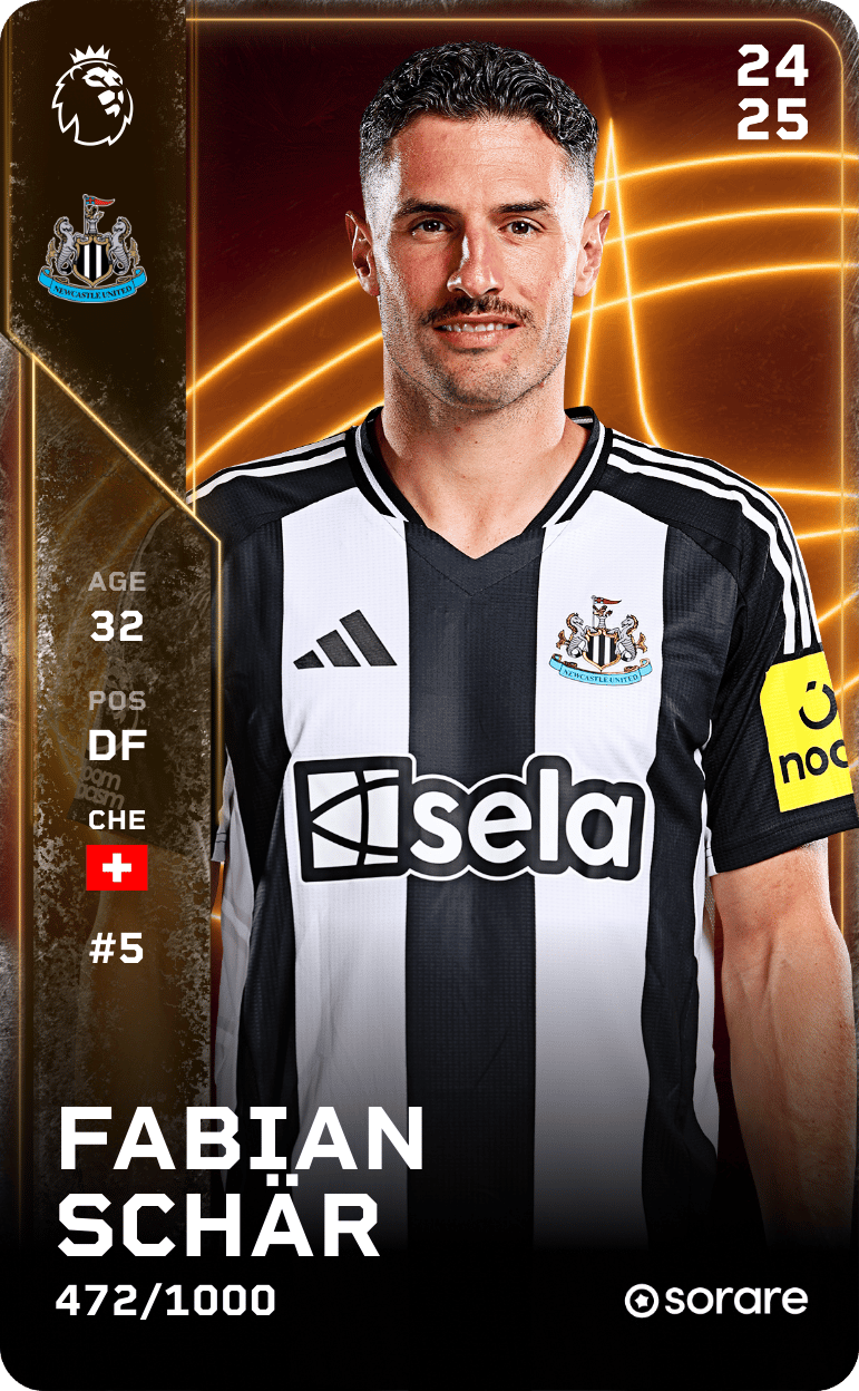 Fabian Schar 2024-25 • Limited 472/1000
