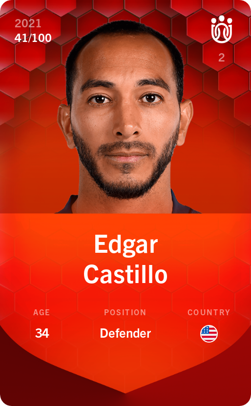 Sorare - Sorare Official - Edgar Castillo 2021-22 • Rare 41/100 - NFT # 46031045299001644397909091930146107832455186862467195240311844410095401132728