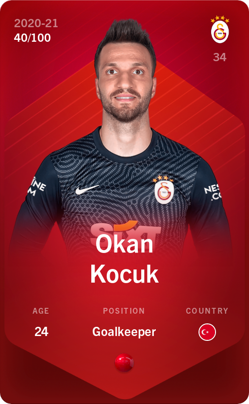 Sorare - Sorare Official - Okan Kocuk 2020-21 • Rare 40/100 - NFT # 3257795151056867626575405907685630265846228723987235611630315882487644650679