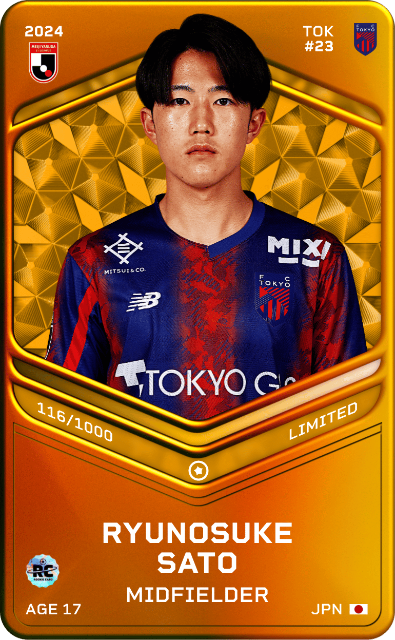 Ryunosuke Sato 2024-25 • Limited 116/1000