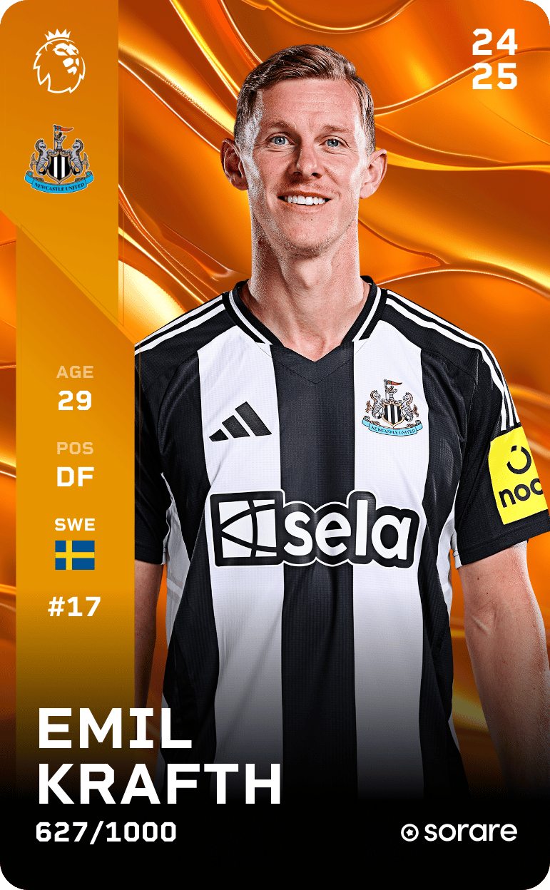 Emil Krafth 2024-25 • Limited 627/1000
