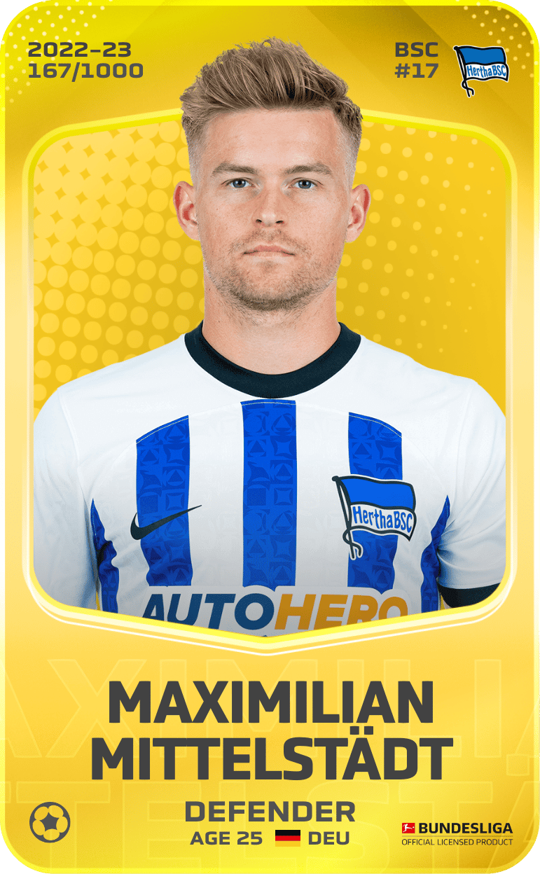 Maximilian Mittelstädt 2022-23 • Limited 167/1000