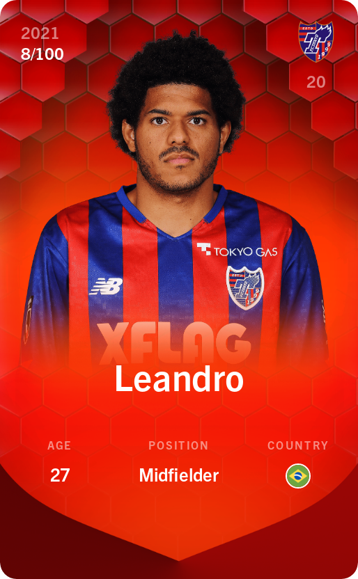 Sorare - Sorare Official - Leandro 2021-22 • Rare 8/100 - NFT # 4465507749236880752837101550120090991731719053607987842573313468965800146175