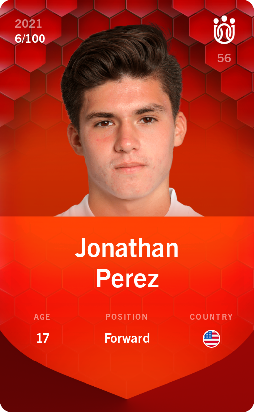 Sorare - Sorare Official - Jonathan Perez 2021-22 • Rare 6/100 - NFT # 43904745291298240685727200960486564358767749866145382984120905444327155755760