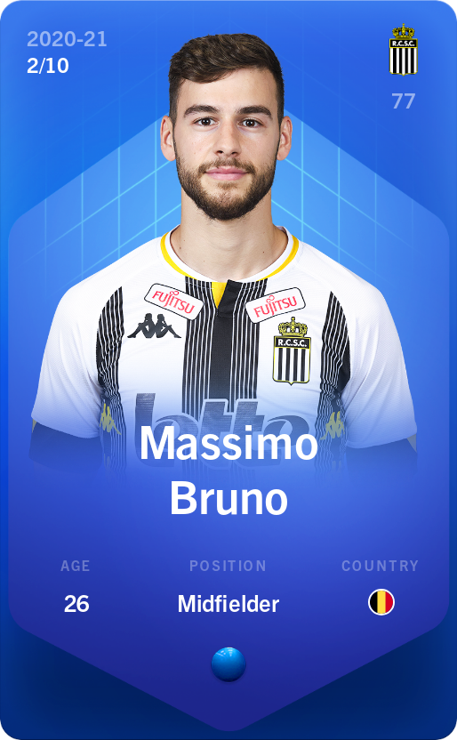 Sorare - Sorare Official - Massimo Bruno 2020-21 • Super Rare 2/10 - NFT # 47385521000986868379405817103824260996612474570801139961028628455292711389651