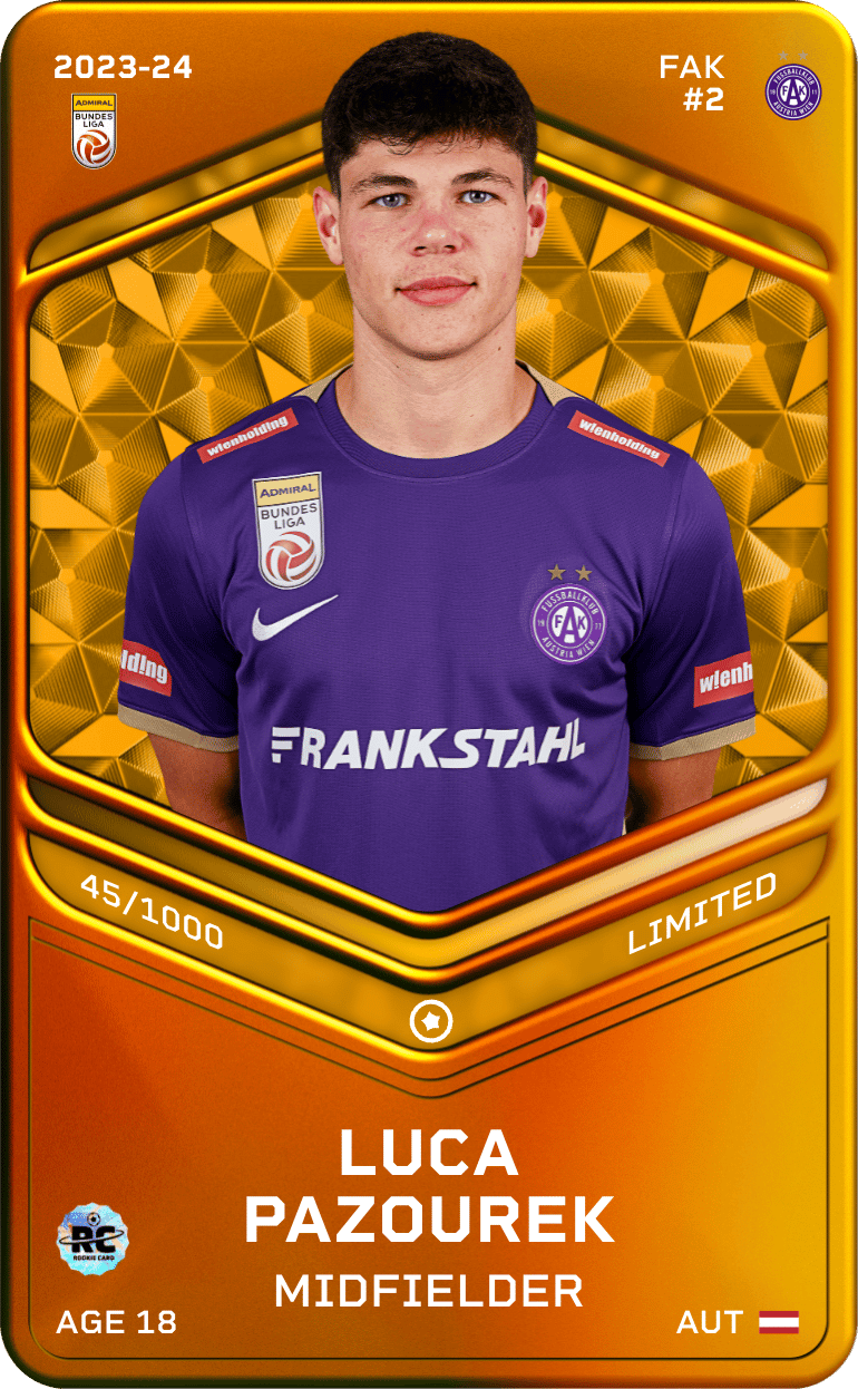 Luca Pazourek 2023-24 • Limited 45/1000