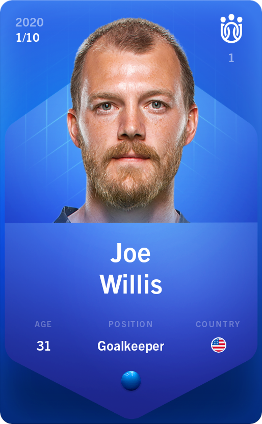 Sorare - Sorare Official - Joe Willis 2020-21 • Super Rare 1/10 - NFT # 26801095506784611549237079367065296737854827091663714890923649348568813410023