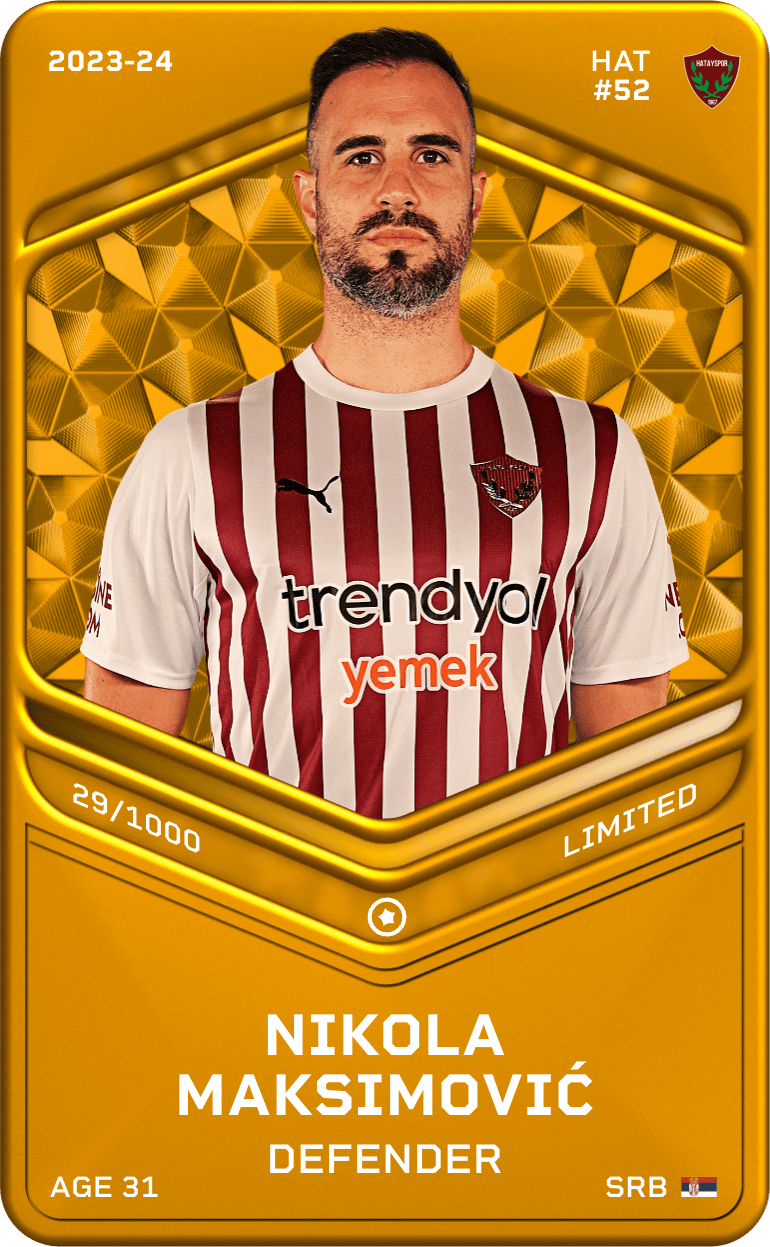 Nikola Maksimović 2023-24 • Limited 29/1000
