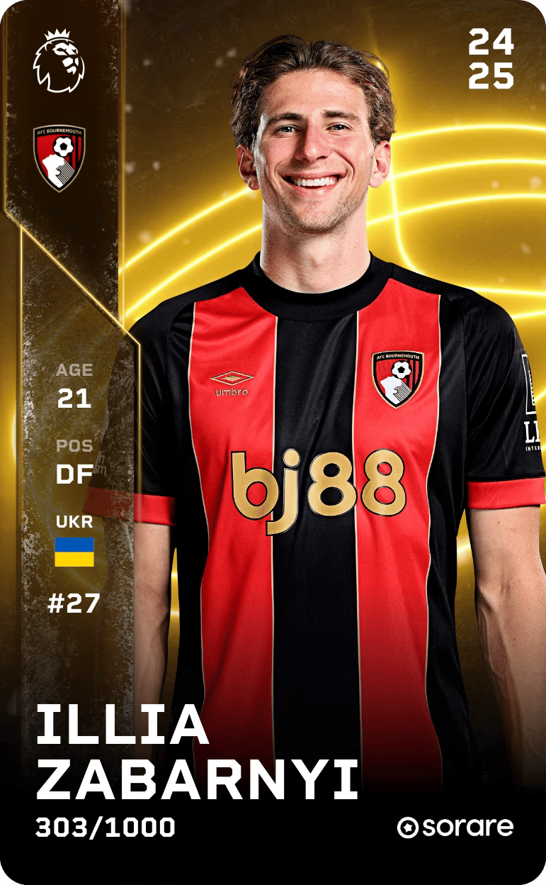 Illia Zabarnyi 2024-25 • Limited 303/1000