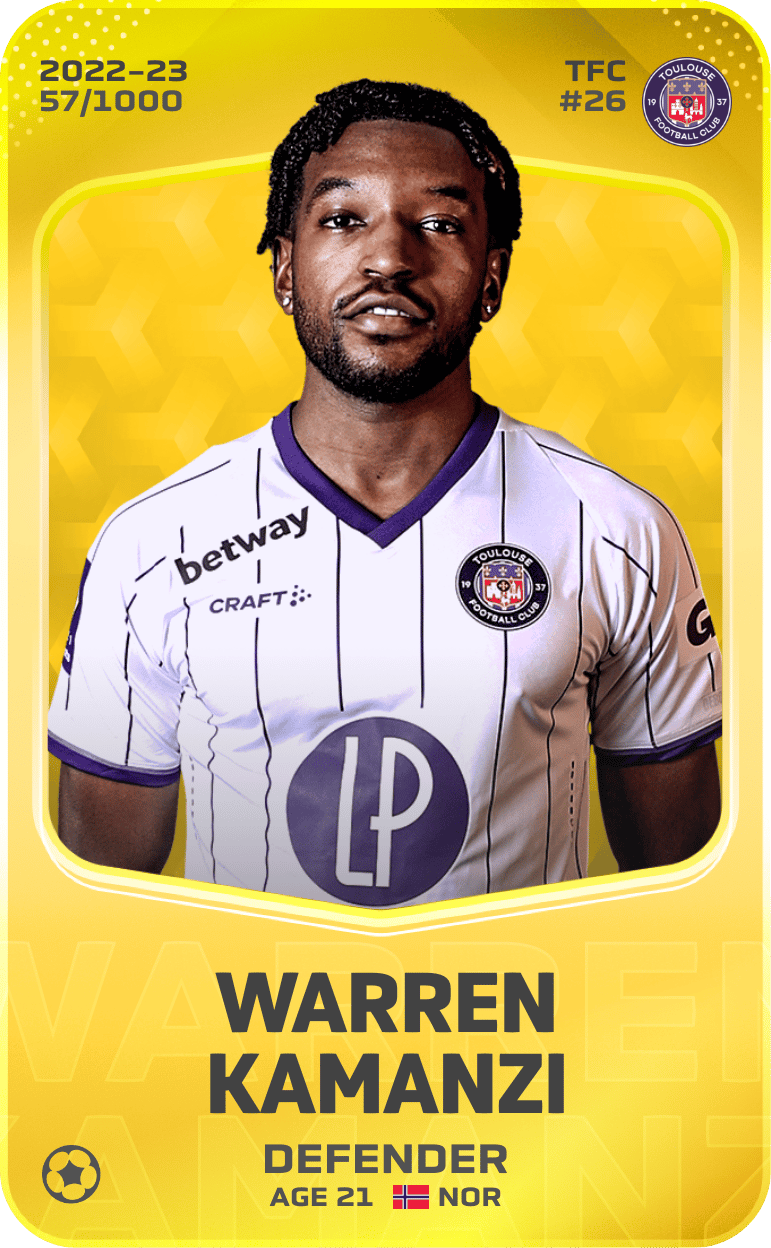 Warren Kamanzi 2022-23 • Limited 57/1000