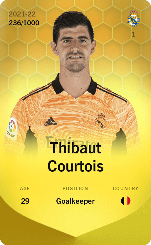 Thibaut Courtois 2021-22 • Limited 236/1000