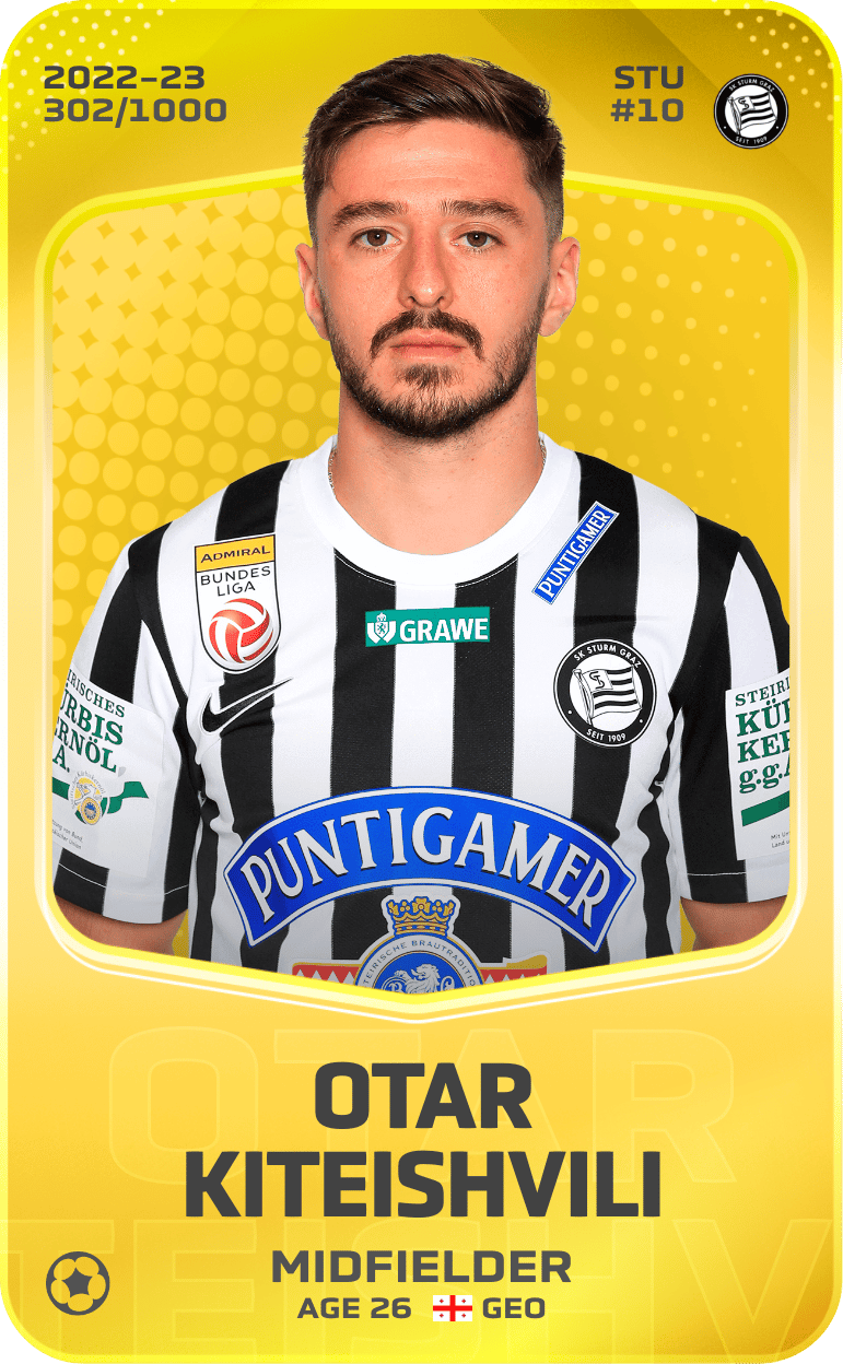 Otar Kiteishvili 2022-23 • Limited 302/1000