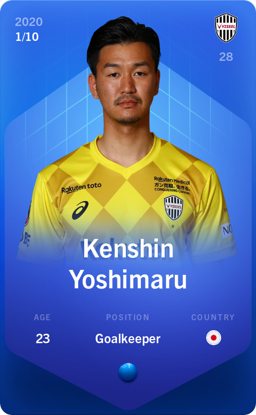 Sorare - Sorare Official - Kenshin Yoshimaru 2020-21 • Super Rare 1/10 - NFT # 76917934454462976317415237001293562883225117015550738022549694138107471682808