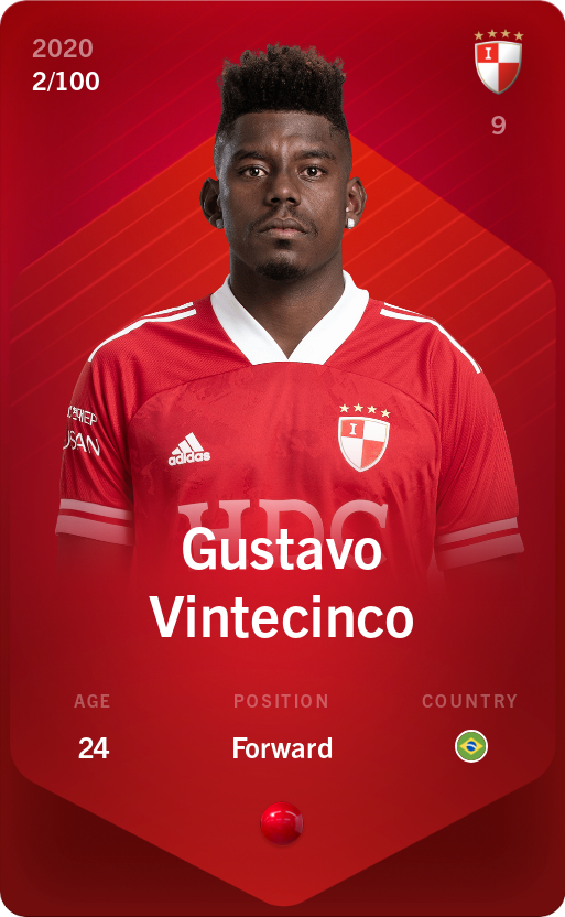 Sorare - Sorare Official - Gustavo Vintecinco 2020-21 • Rare 2/100 - NFT # 6141815435890522249170582641509083589799948132538483099487911217882638095767