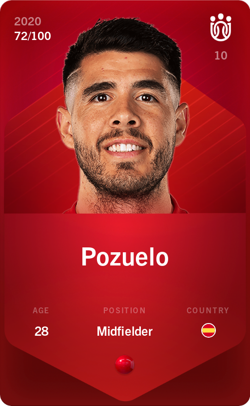 Sorare - Sorare Official - Pozuelo 2020-21 • Rare 72/100 - NFT # 49254315455626003039817262834950498718250388987304322983683098147964805146331