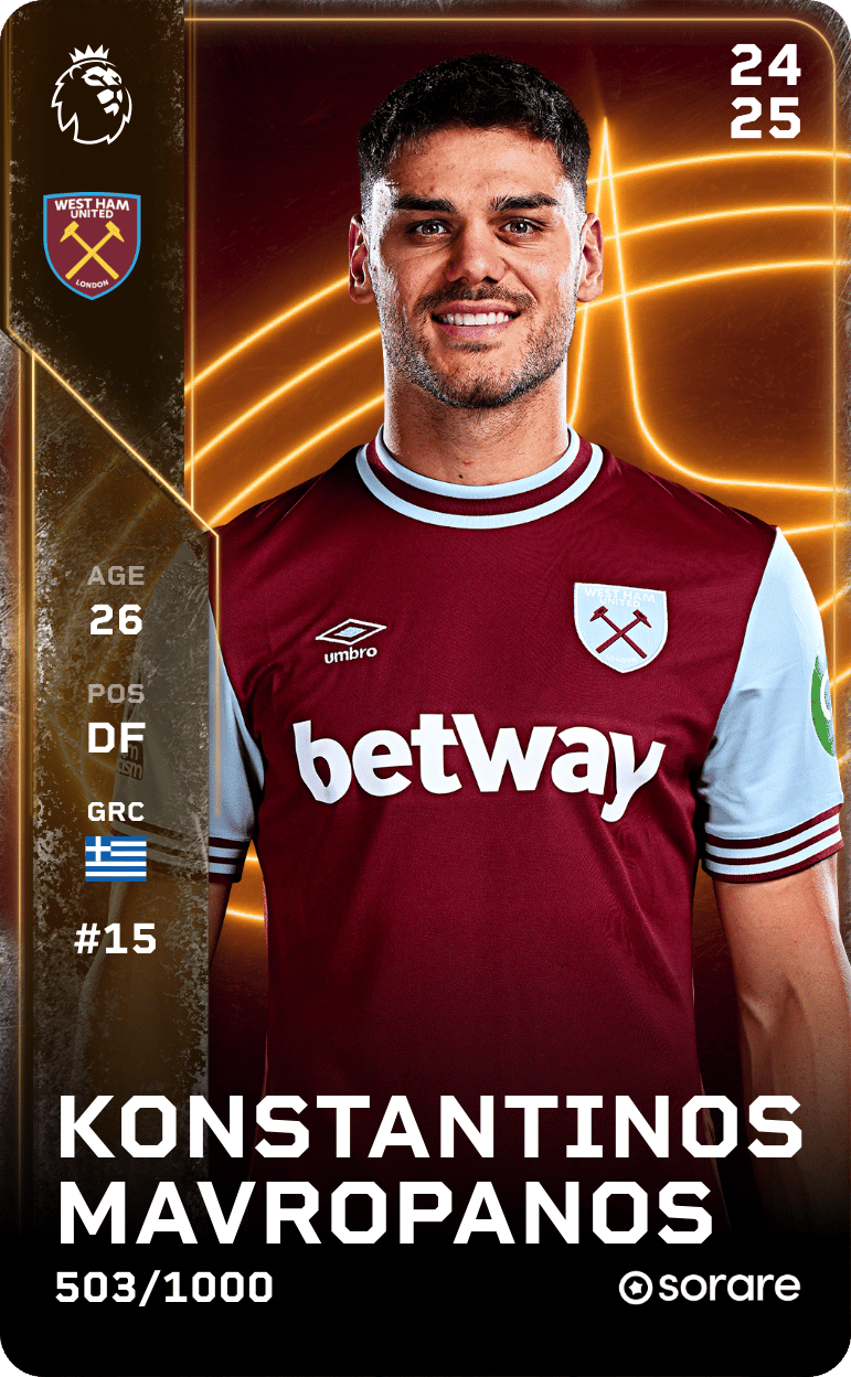 Konstantinos Mavropanos 2024-25 • Limited 503/1000