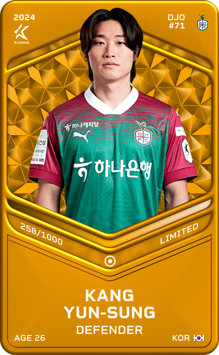 Kang Yoon-Sung 2024-25 • Limited 258/1000