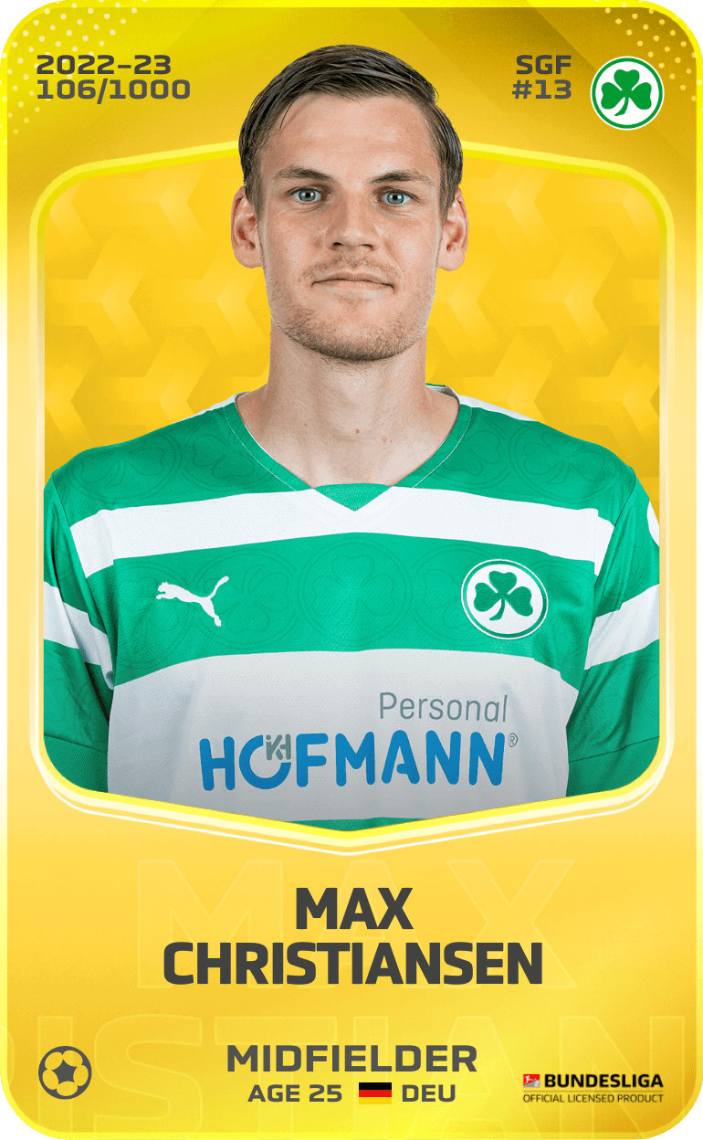 Max Christiansen 2022-23 • Limited 106/1000