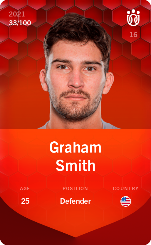 Sorare - Sorare Official - Graham Smith 2021-22 • Rare 33/100 - NFT # 23810424922556297535682076801625691659533372288081731779152698156552560259784