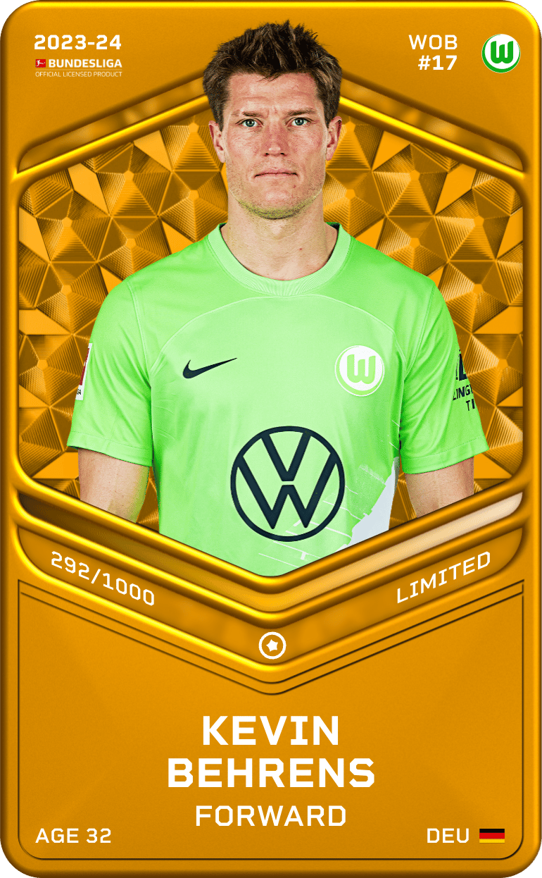 Kevin Behrens 2023-24 • Limited 292/1000