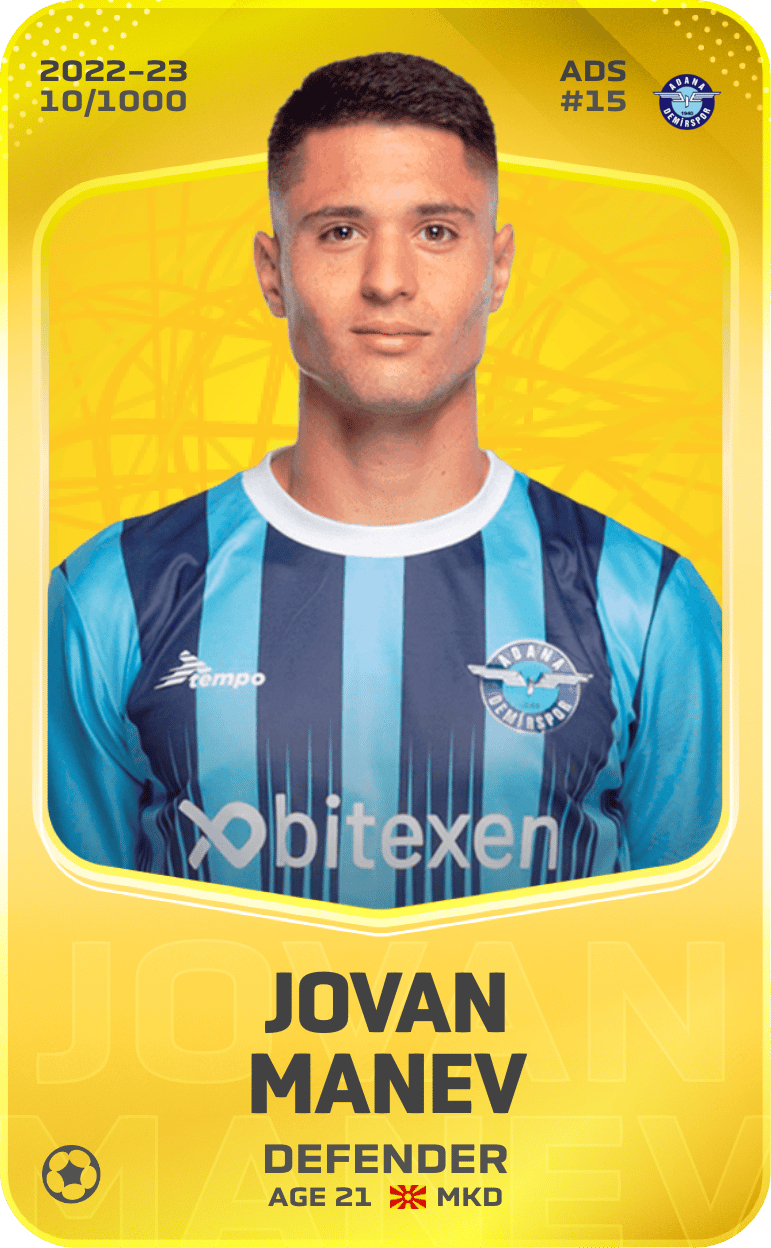 Jovan Manev 2022-23 • Limited 10/1000