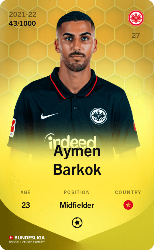 Aymen Barkok 2021-22 • Limited 43/1000