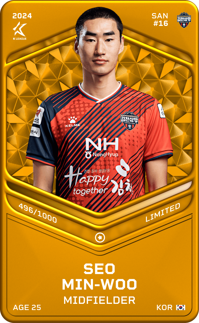 Seo Min-Woo 2024-25 • Limited 496/1000