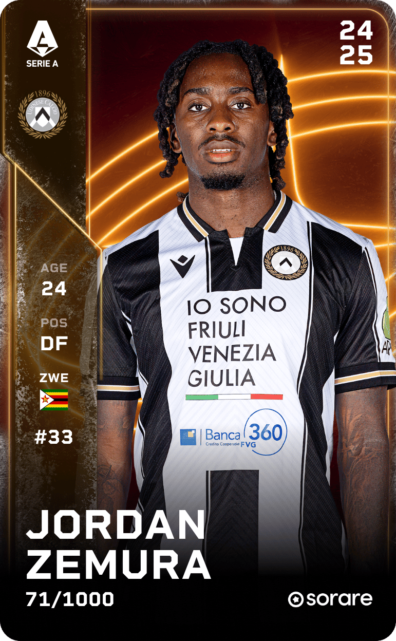 Jordan Zemura 2024-25 • Limited 71/1000