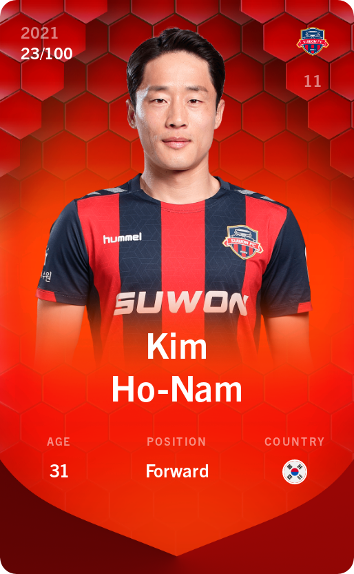 Sorare - Sorare Official - Kim Ho-Nam 2021-22 • Rare 23/100 - NFT # 84527073731091107643377942107330187495291104653421677778053881371794967365885