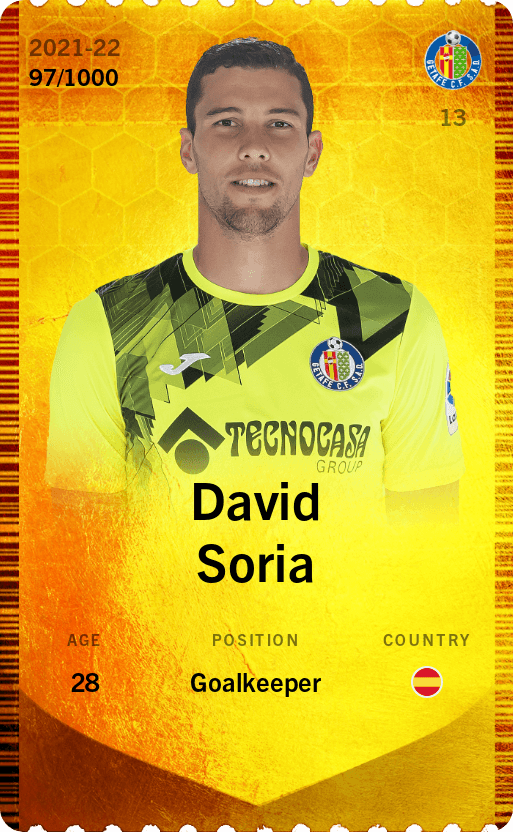 David Soria 2021-22 • Limited 97/1000