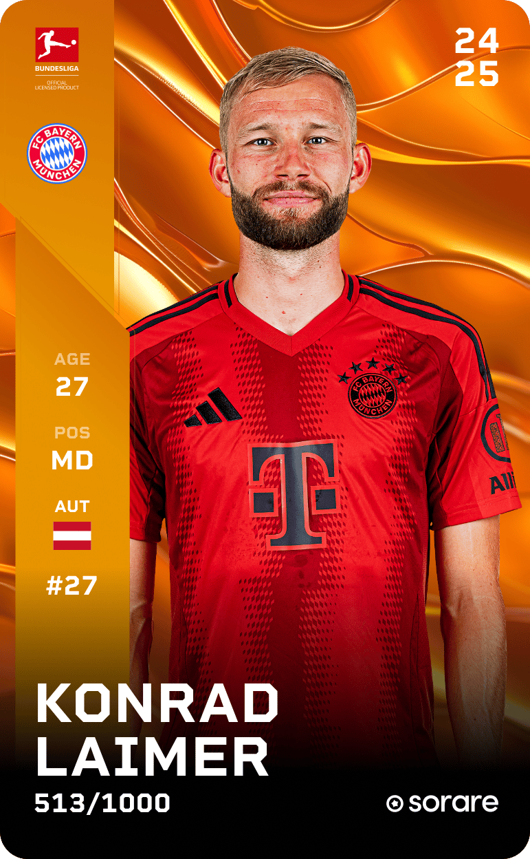 Konrad Laimer 2024-25 • Limited 513/1000
