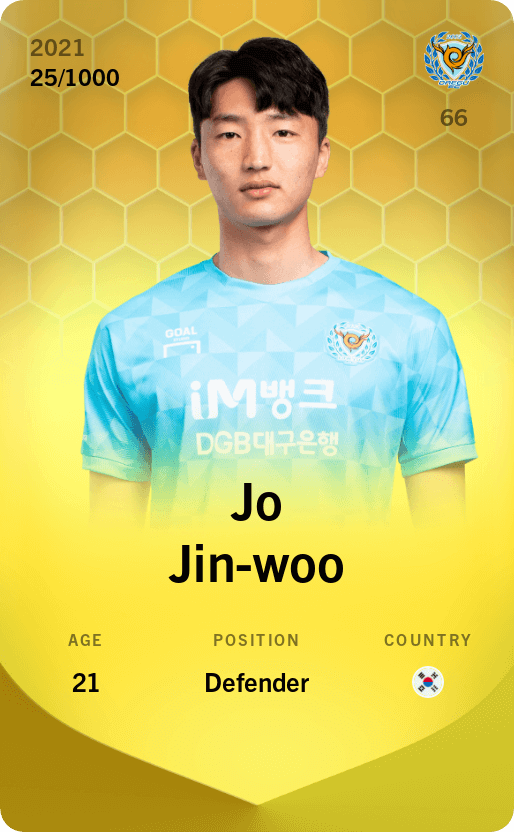 Jo Jin-woo 2021-22 • Limited 25/1000