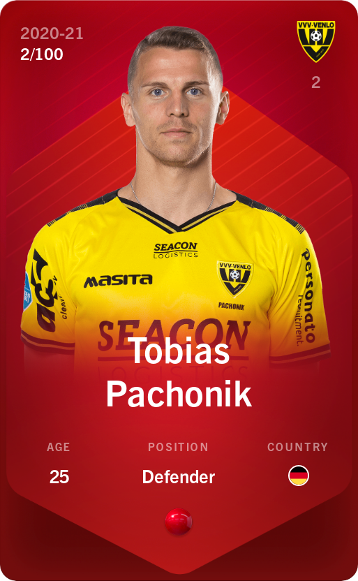 Sorare - Sorare Official - Tobias Pachonik 2020-21 • Rare 2/100 - NFT # 64878020084007249291498776915380282479551921445021471303530907538008009708498