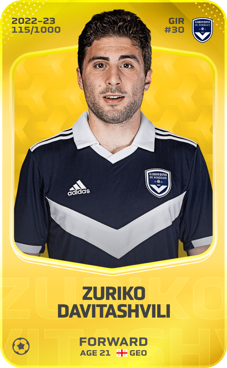 Zuriko Davitashvili 2022-23 • Limited 115/1000