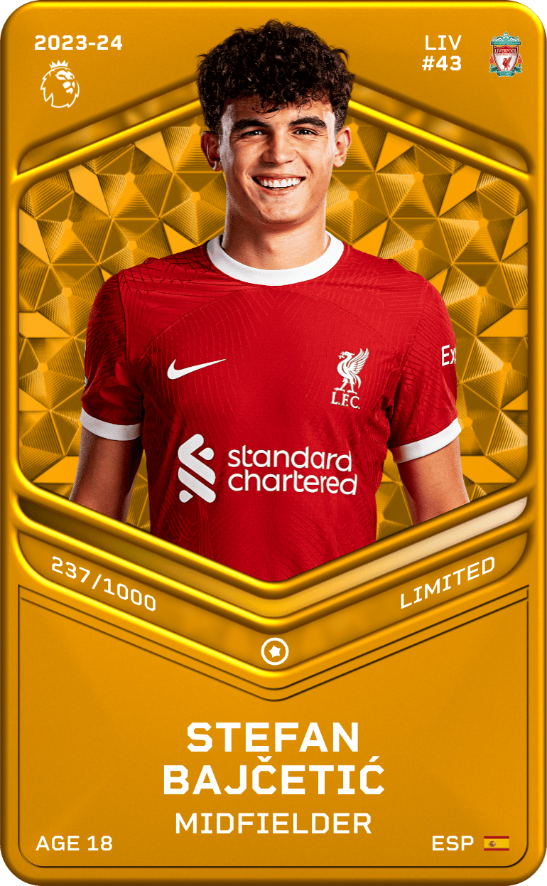 Stefan Bajčetić 2023-24 • Limited 237/1000