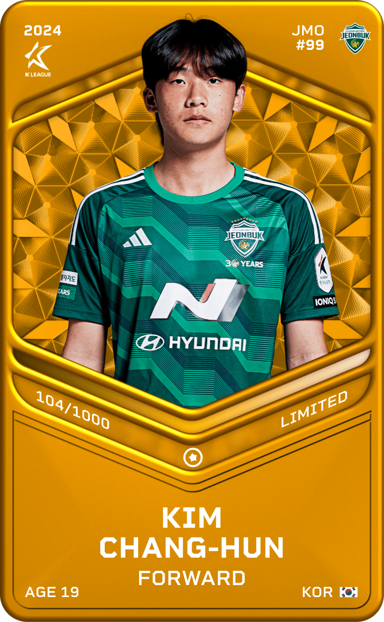 Kim Chang-Hun 2024-25 • Limited 104/1000