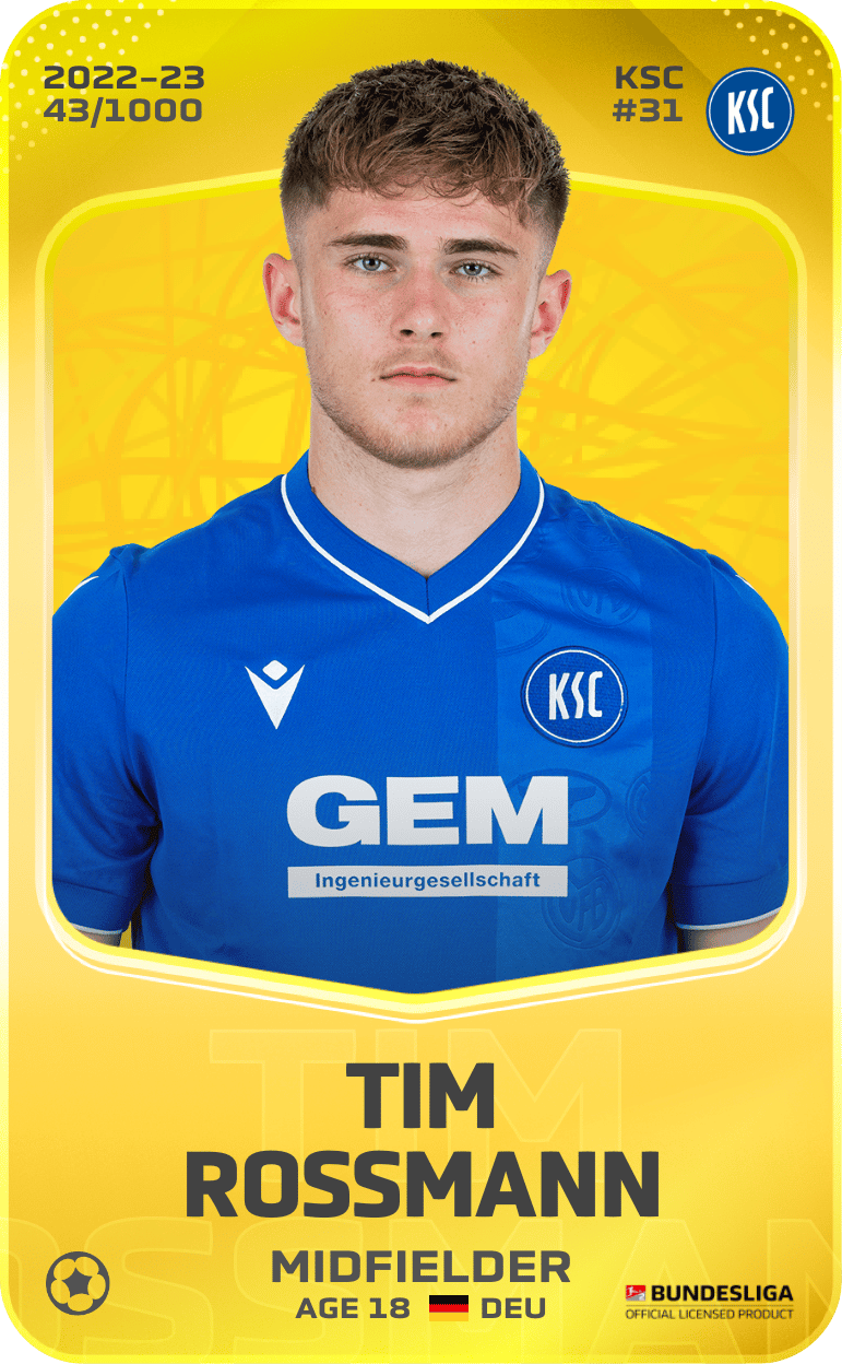 Tim Rossmann 2022-23 • Limited 43/1000