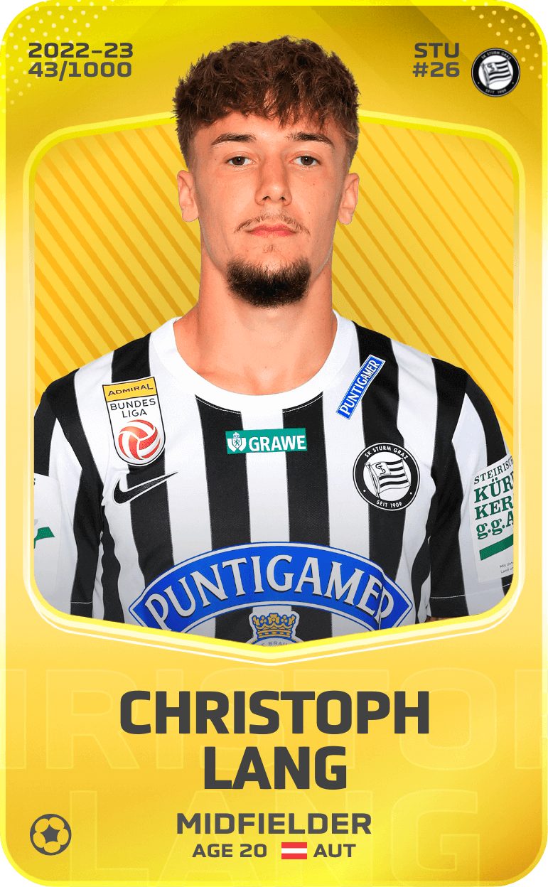 Christoph Lang 2022-23 • Limited 43/1000