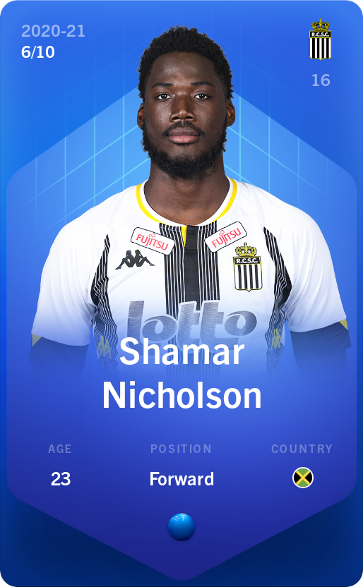 Sorare - Sorare Official - Shamar Nicholson 2020-21 • Super Rare 6/10 - NFT # 40623496883846546558237465733654270392259973503408265814269022458928416563893