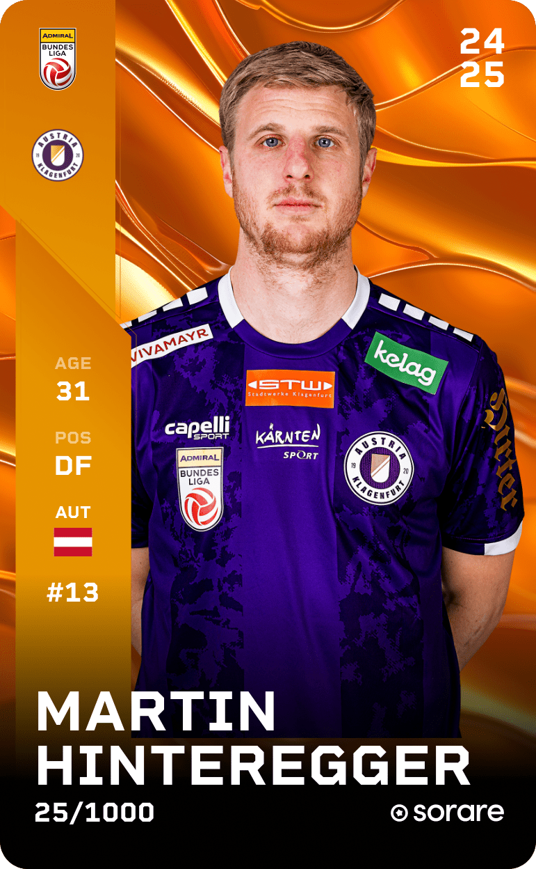 Martin Hinteregger 2024-25 • Limited 25/1000