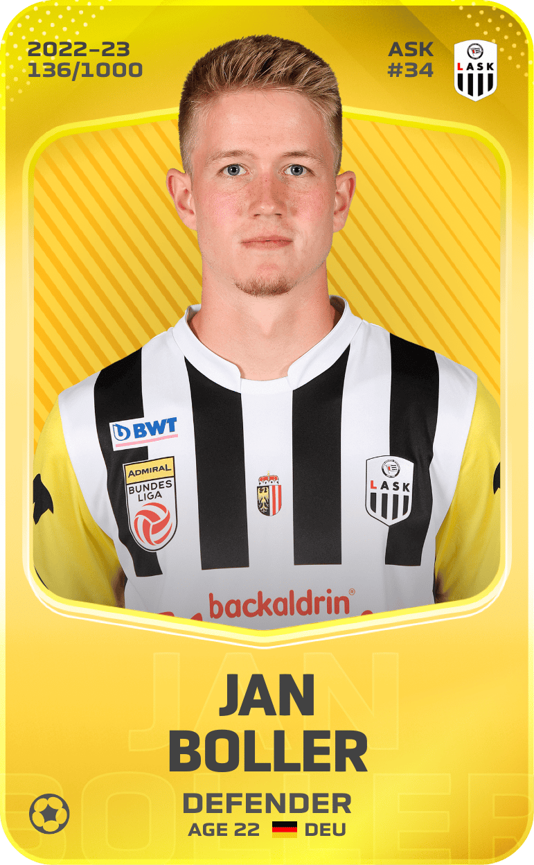 Jan Boller 2022-23 • Limited 136/1000