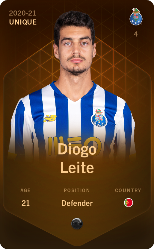Sorare - Sorare Official - Diogo Leite 2020-21 • Unique - NFT # 61884233847497210302460228734881404637157607706797842324095405828781700732744
