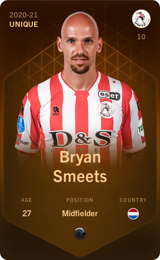 Sorare - Sorare Official - Bryan Smeets 2020-21 • Unique - NFT # 107162952400652211735070566365420145086810583773159310618382423954912436416073