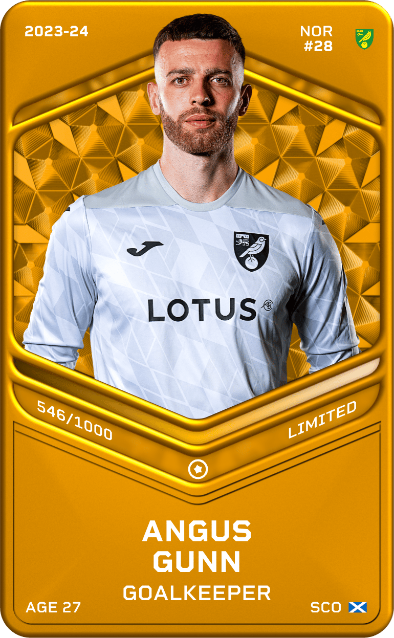 Angus Gunn 2023-24 • Limited 546/1000