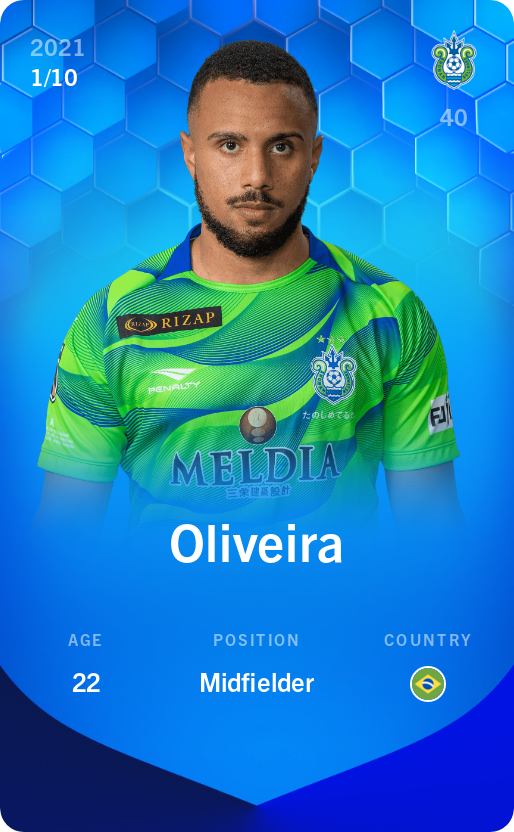 Sorare - Sorare Official - Oliveira 2021-22 • Super Rare 1/10 - NFT # 58148004439639339699803066372343667454486866948280339905583624897176013110722