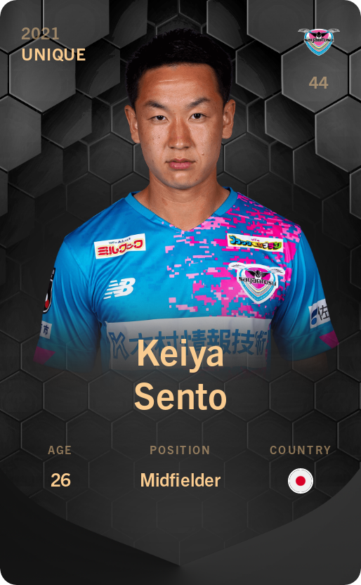 Sorare - Sorare Official - Keiya Sento 2021-22 • Unique - NFT # 56337201314451444599378399189550293898407956550726770174707977736048953944328